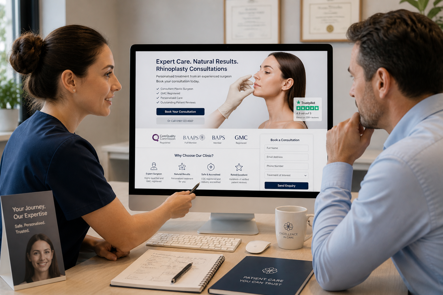 Healthcare Landing Page Optimisation: How to Turn PPC Clicks into Patient Enquiries