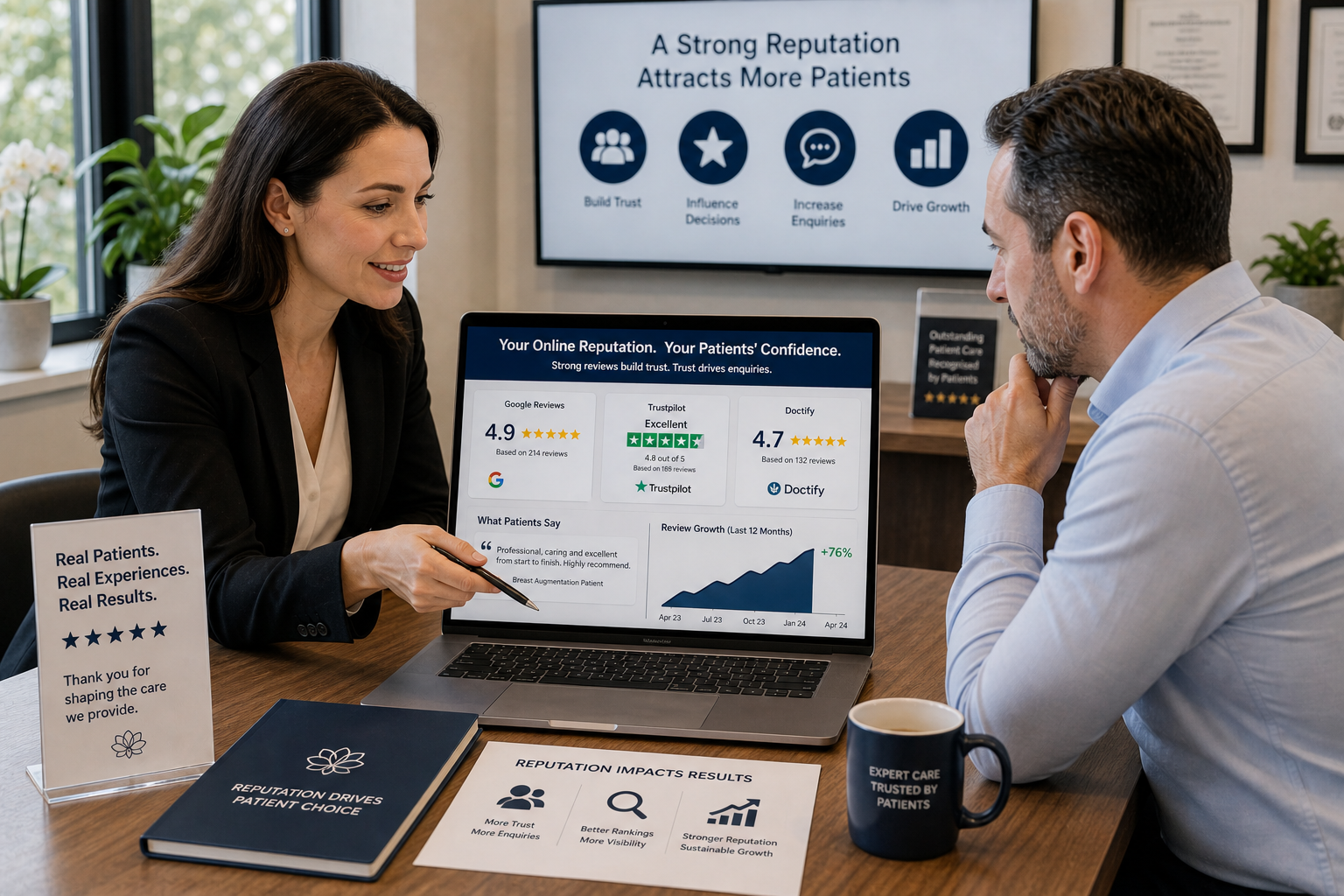 Reputation Management for Private Clinics: How Online Reviews Affect Patient Acquisition